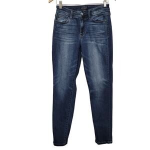 Judy Blue Miles City Jeans Women 26x30* Mid Rise Slim Fit Dark Front Whiskering